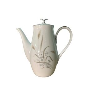 Vintage Zylstra Bountiful Teapot Made In Japan 8.5"Hx9"W Wheat And Leaves Design